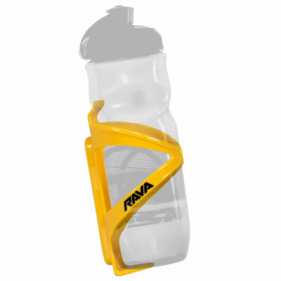 SUPORTE CARAMANHOLA NYLON PARA BICICLETA AMARELO RAVA