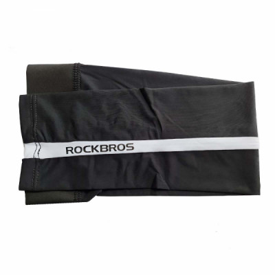 MANGUITO LYCRA TAM G PRETO/BRANCO ROCKBROS