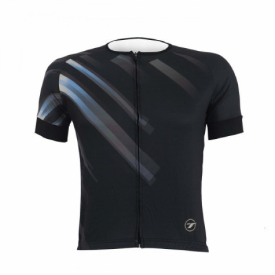 CAMISA DE CICLISMO SUNNY TSW PRETA/AZUL RIDE LINE TAM G